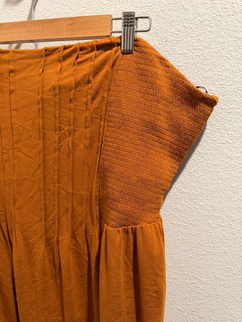 Forever 21+ Plus Size Smocked Strapless Mini Dress in Burnt Orange - Picture 3 of 6